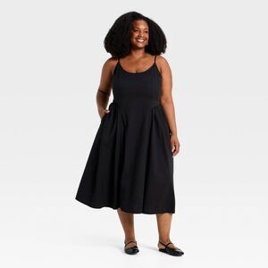 A New Day - Women's Corset Sundress - A New Day Black 2X Black